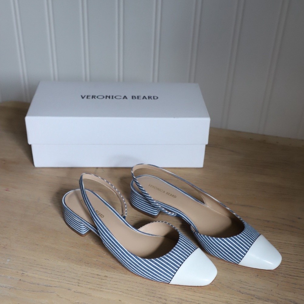 NIB Veronica Beard Cecile sling back shoes ($375 retail) size 7